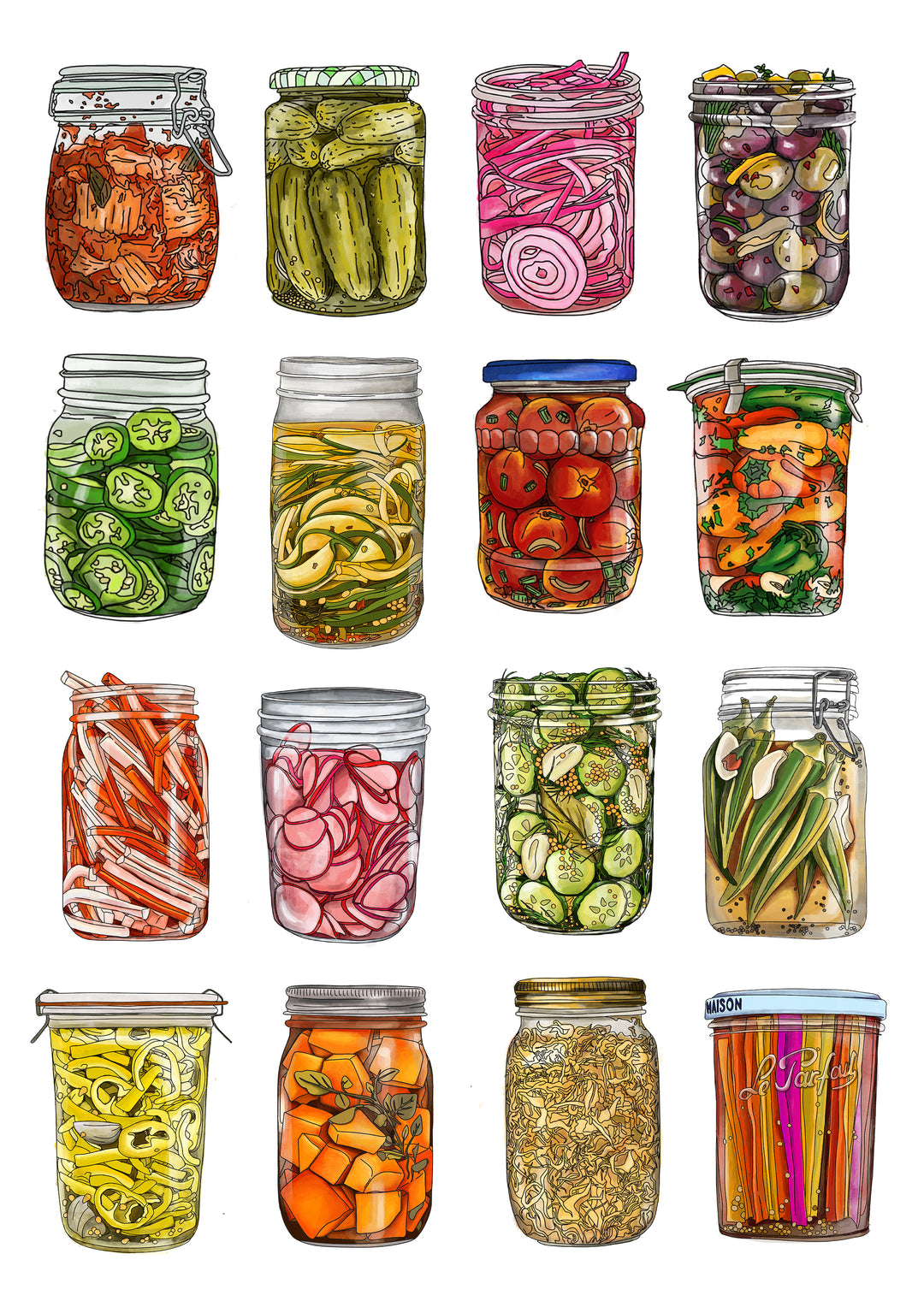Pickle sticker sheet
