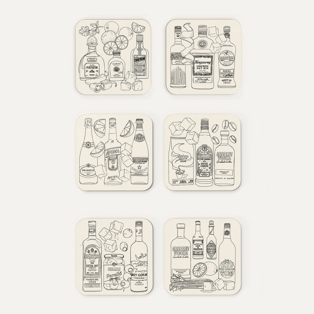 Cocktail Coasters (Pack of 6)