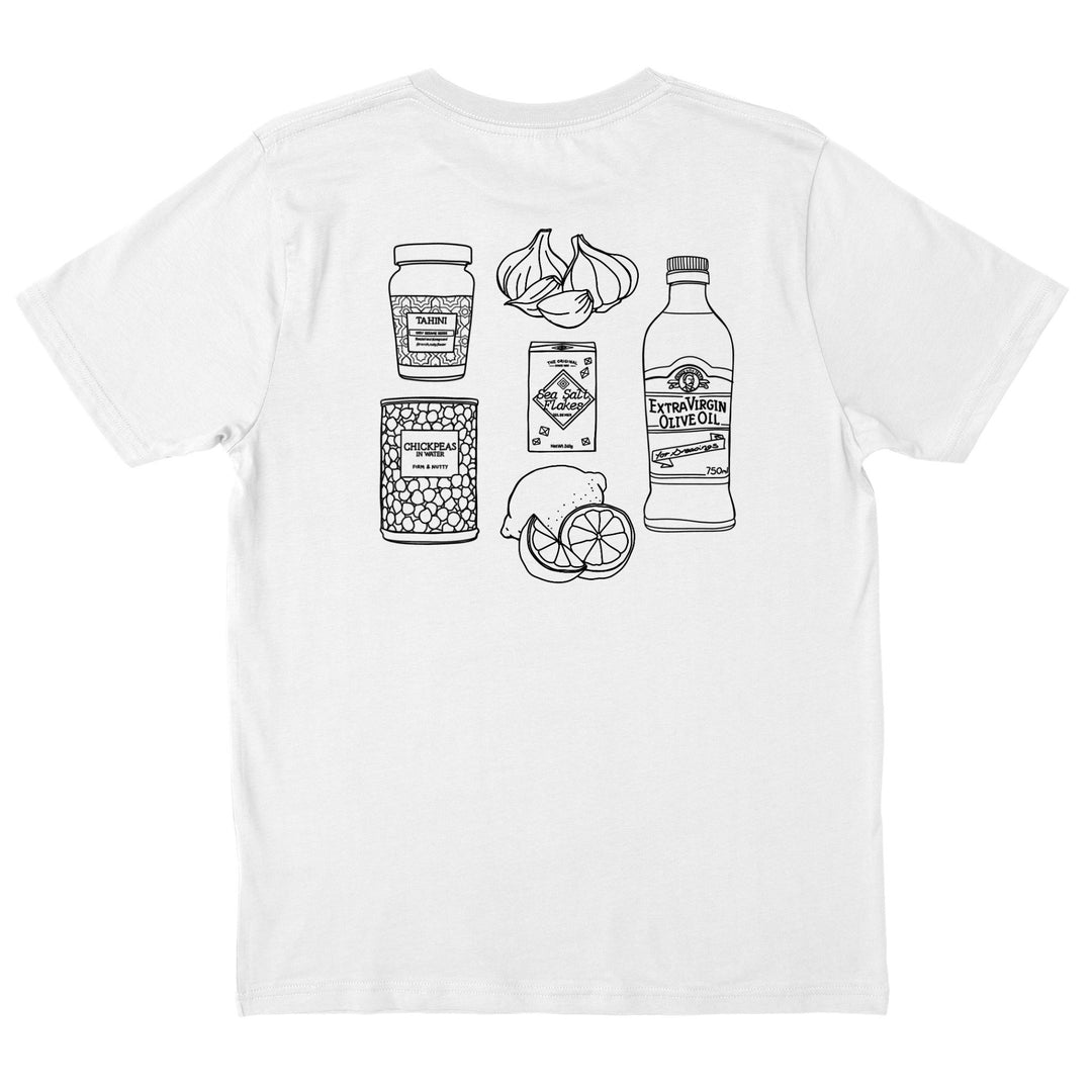 Hummus back print 3XL