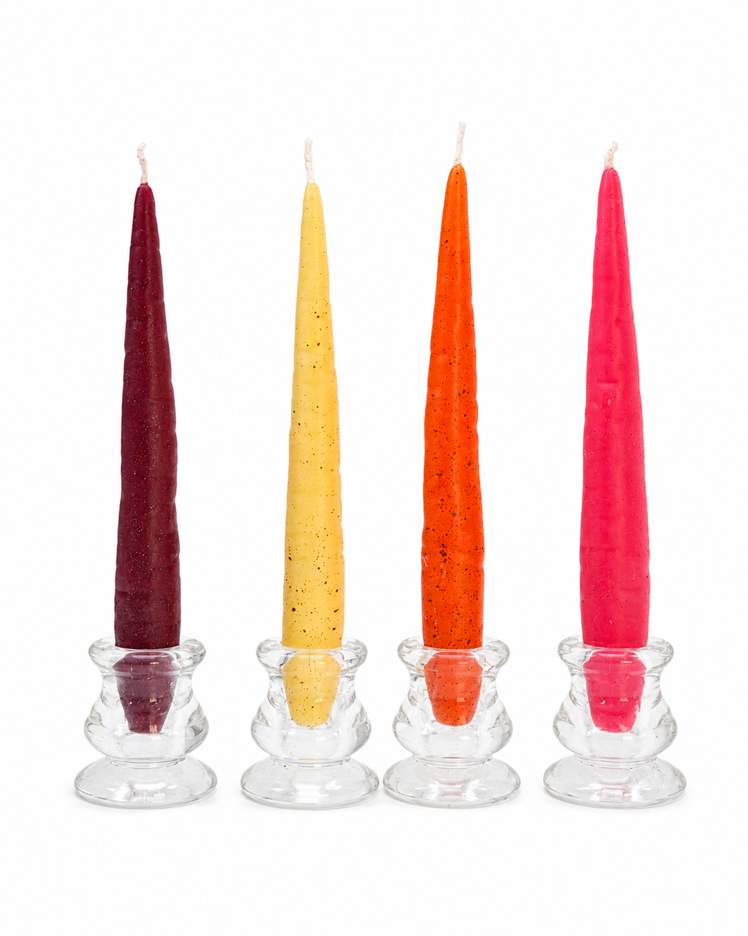 Beeswax Rainbow Carrot Sticks (Pack of four)