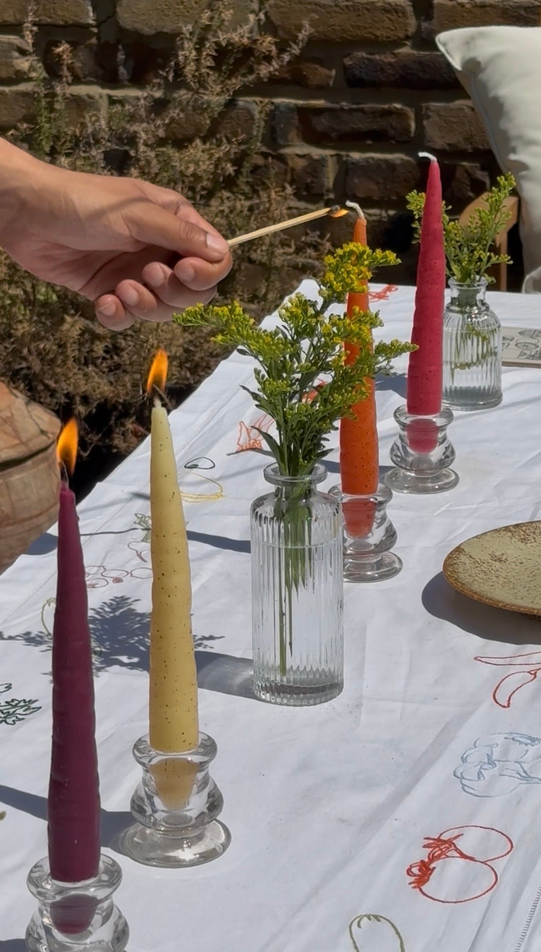 Beeswax Rainbow Carrot Sticks (Pack of four)