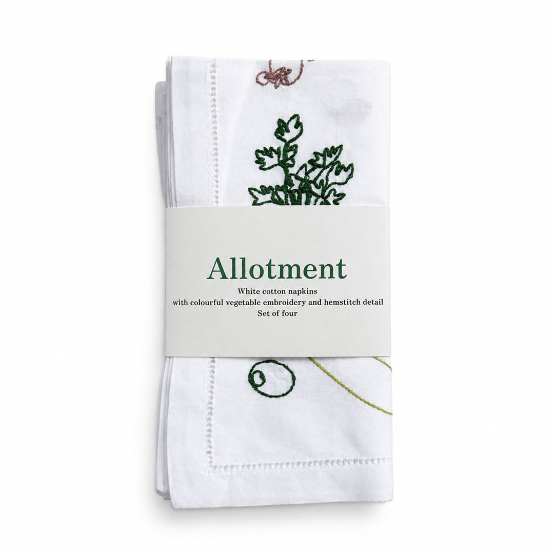 Allotment Embroidered Napkins (Pack of 4)