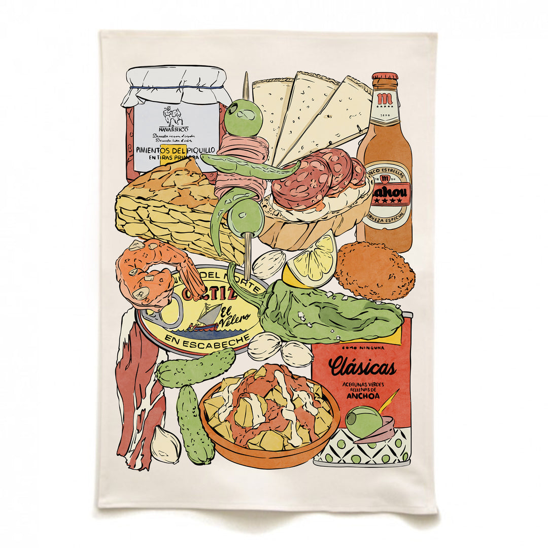 Tapas Tea Towel